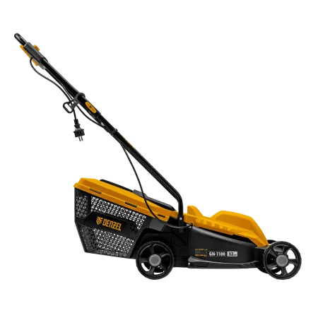 Газонокосилка электрическая DENZEL GM-1100, 1100 Вт, шир. 32 см, 3 уров., травосб. 30 л