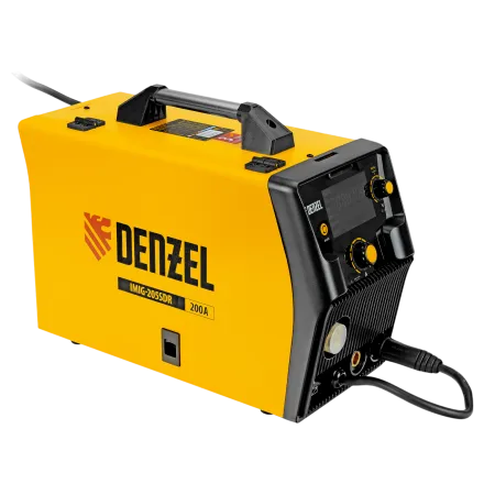 Аппарат инвертор DENZEL. полуавтомат. cварки IMIG-205SDR, 200 А, ПВ 60%, катушка 5 кг