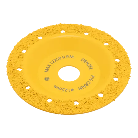 Чашка твердосплавная зачистная DENZEL, 125 мм, Плоская, среднее зерно #16