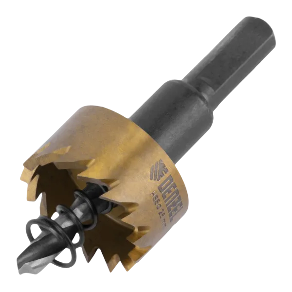 Коронка по металлу DENZEL 724105, 26 мм, HSS, нитридтитановое покрытие