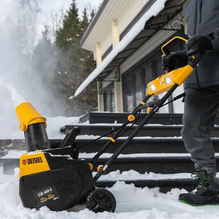 Снегоуборщик аккумуляторный DENZEL ESB-460-0, Li-Ion, 36В