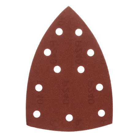 Треугольник абразивный на ворc. подложке под "липучку", перф., P 240, 150х150х100 мм, 5 шт. Denzel