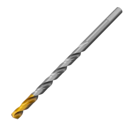 Сверло спиральное по металлу DENZEL 7,5 х 156 мм, Р6М5, Golden Tip, удлиненное