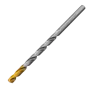 Сверло спиральное по металлу DENZEL 7,5 х 156 мм, Р6М5, Golden Tip, удлиненное