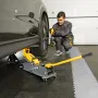 Домкрат гидравлический подкатной с фиксатором DENZEL 3 т, 190-532 мм, SUV