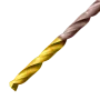 Набор сверл по металлу DENZEL, 1-13 мм, Р6М5К8-TiN, Golden Tip, 25 шт