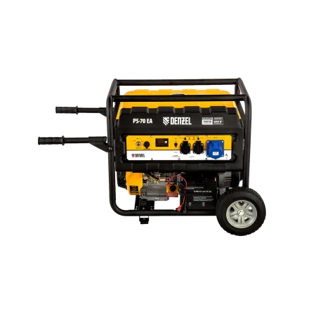 Генератор бензиновый DENZEL PS 70 EA, 7.0 кВт, 230 В, 25 л, электростартер