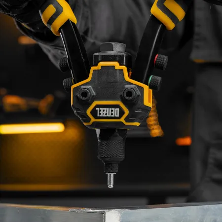 Заклепочник двуручный DENZEL заклепки 2,4-3,2-4,0-4,8-6,4 мм