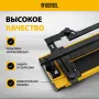 Плиткорез рельсовый DENZEL 1200х16мм, каретка на подш., стальная станина, усил. рукоятка-пенал