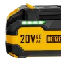 Батарея аккумуляторная DENZEL BH-20-6.0, Li-Ion, USB, 20 В, 6,0 Ач
