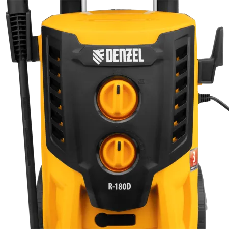 Моечная машина высокого давления DENZEL R-180D, 2200 Вт, 180 бар, 380 л/ч, с барабаном