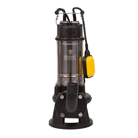 Фекальный насос DENZEL FP1800-KS, 1800 Вт, напор 17 м, 26000 л/ч, нож-измельчитель