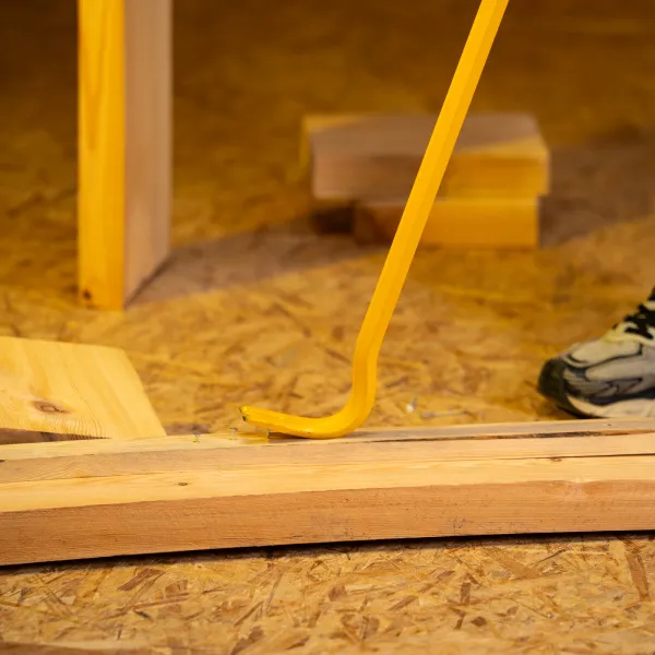 Лом-гвоздодер DENZEL 1200 мм, шестигранный 19 мм, окрашенный, сталь 65