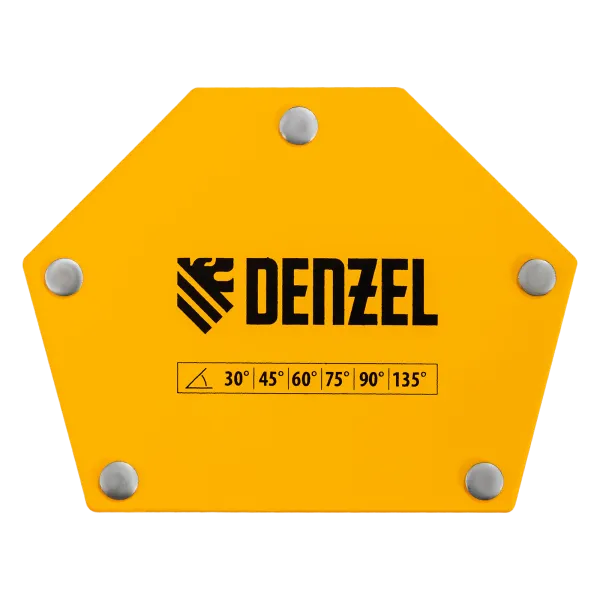 Фиксатор магнитный DENZEL для сварочных работ усилие 50 LB, 30х45х60х75х90х135 град.