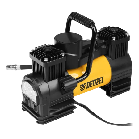 Компрессор автомобильный DENZEL AC-75, 12 В, 10 атм., 75 л/мин, LED