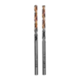 Сверло спиральное по металлу DENZEL 3 x 61 мм, Р6М5, Golden Tip, многогранная заточка, 2шт.