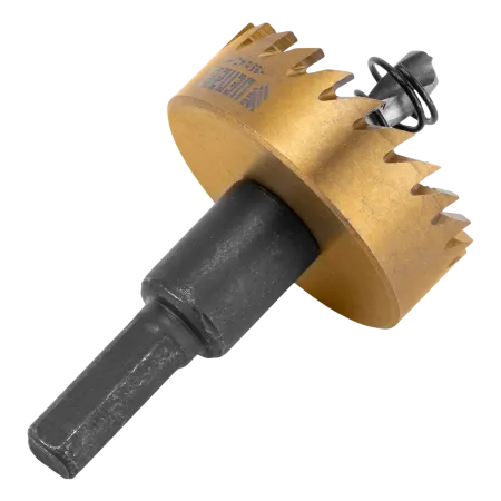 Коронка по металлу DENZEL 724112, 40 мм, HSS, нитридтитановое покрытие