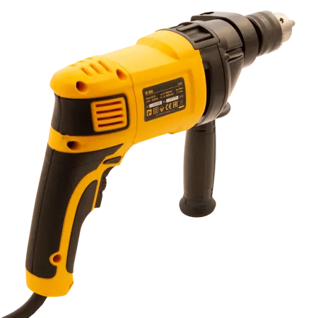 Ударная дрель DENZEL ID-850, 850 Вт, 0-3000 об/мин, 48000 уд/мин