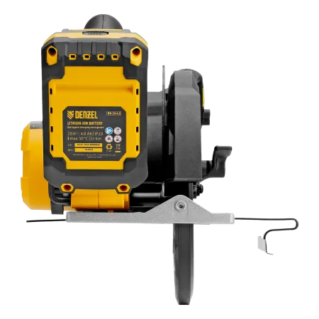 Пила циркулярная аккумуляторная бесщет. DENZEL CCSH-BL-20-185, 185 мм, Li-Ion, 20 В