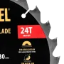Пильный диск по дереву DENZEL ф235 х 30 мм, 24 зубьев