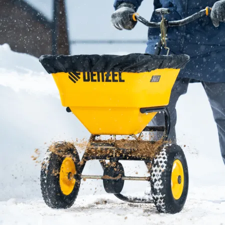 Механическая сеялка на колесах DENZEL 45 л