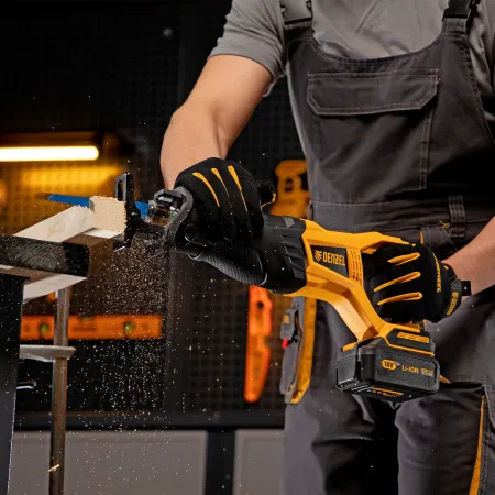 Пила сабельная аккумуляторная бесщет DENZEL BRC-120, 18В Li-Ion