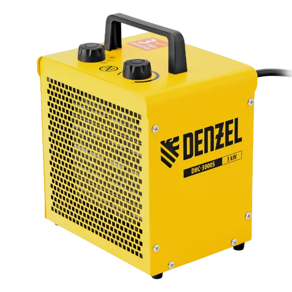 Тепловая пушка керамическая DENZEL DHC-3000S, квадратная, 230 В, 1,5/3 кВт