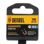 Отвертка DENZEL SL6x100 мм, CrV, трехкомпонентная рукоятка