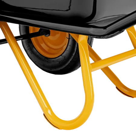 Тачка строительная DENZEL усиленная, объем 120 л, 350 кг, двухколесная, колесо 16х4.00-8