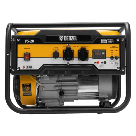 Генератор бензиновый DENZEL PS 28, 2.8 кВт, 230 В, 15 л, ручной старт