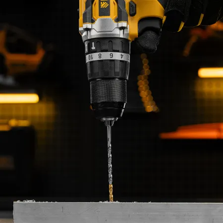 Сверло спиральное по металлу DENZEL 4,2 х 119 мм, Р6М5, Golden Tip, удлиненное