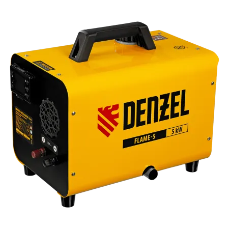 Дизельная тепловая портативная пушка DENZEL Flame-5, 5кВт, 300м3/ч, непр.наг., циф. терм.