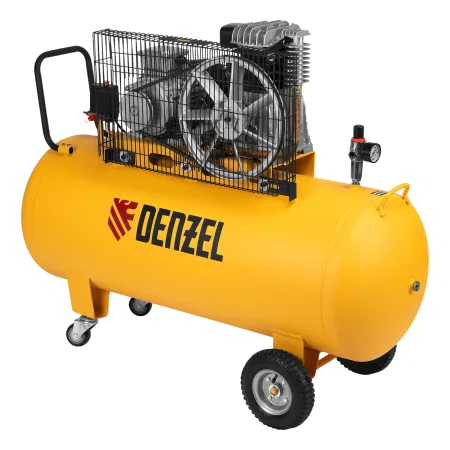 Компрессор воздушный DENZEL BCI3000-T/200, 3.0 кВт, ременный привод, 200 литров, 530 л/мин