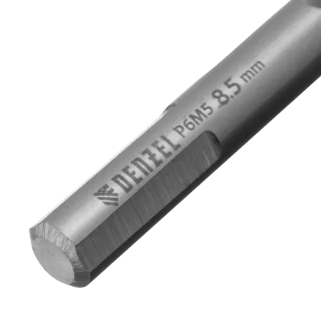 Сверло спиральное по металлу DENZEL 8,5 x 117 мм, Р6М5, Golden Tip