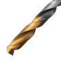 Сверло спиральное по металлу DENZEL 8 х 165 мм, Р6М5, Golden Tip, удлиненное