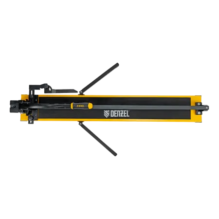 Плиткорез рельсовый DENZEL 1000х16мм, каретка на подш., стальная станина, усил. рукоятка-пенал