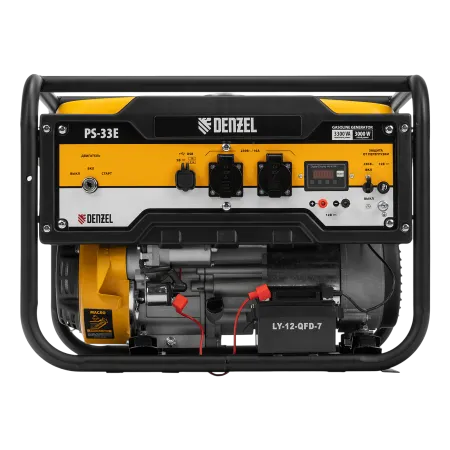 Генератор бензиновый DENZEL PS-33E, 3.3 кВт, 230В, 15 л, электростартер