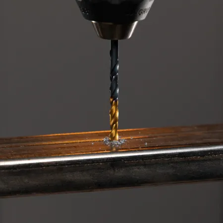 Сверло по металлу DENZEL 4,8 мм, HSS-Tin, Golden Tip, 10 шт.