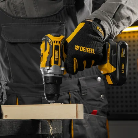 Дрель-шуруповерт аккумуляторная, бесщет. DENZEL BLDL-18-02 Li-Ion, 18 В