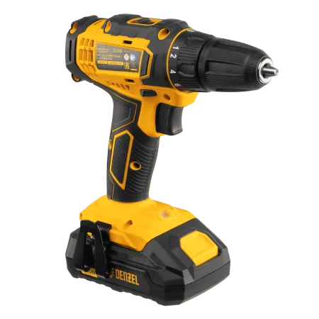 Аккумуляторная дрель-шуруповерт DENZEL CDL-18-02BM, Li-Ion, 18 В, 2 аккумулятор