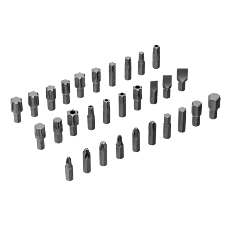 Набор инструментов DENZEL 1/2", 1/4", 3/8", CrV, S2, пластиковый кейс, 216 предметов