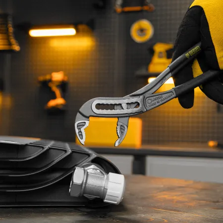 Клещи переставные DENZEL обливные рукоятки, 240 мм