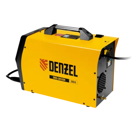 Аппарат инвертор DENZEL. полуавтомат. cварки IMIG-205SDR, 200 А, ПВ 60%, катушка 5 кг