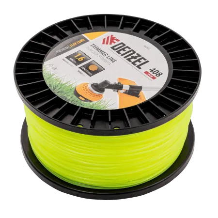 Леска для триммера DENZEL 96268 круглая, 1,6мм х 408м, на DIN катушке FLEX CORD