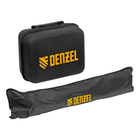 Лазерный уровень мультипризменный DENZEL DLV 360-4T, 30 м, зеленый луч, Li-Ion 2,4 Aч, штатив