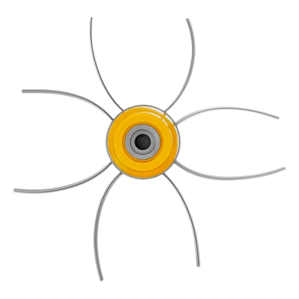 Триммерная головка DENZEL 96358, универсальная, алюминиевый корпус, леска до 4 мм