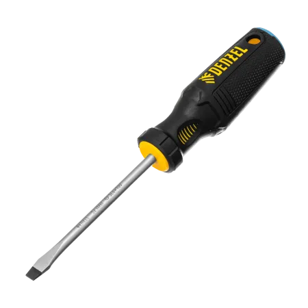 Отвертка DENZEL SL6x100 мм, S2, 3к рукоятка