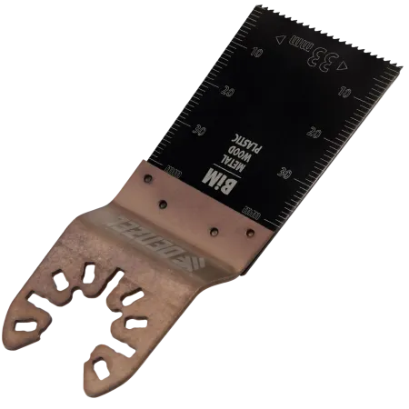 Насадка для МФИ DENZEL 782305 режущая пазовая прямая, BiM, по металлу и дереву, 33 x 1.4 мм