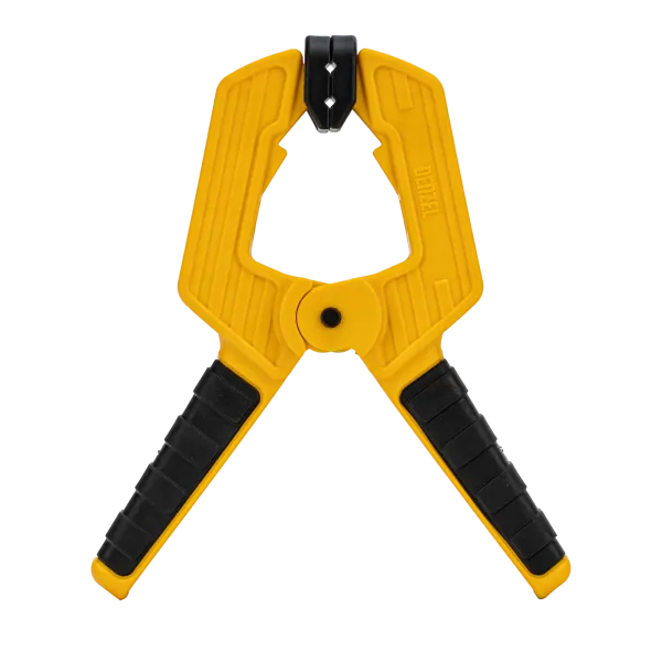 Струбцина клещеобразная DENZEL усиленная 80 х 60 мм, двухкомпонентные рукоятки