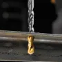 Набор сверл по металлу DENZEL, 1-10 мм, Р6М5К8-TiN, Golden Tip, 10 шт